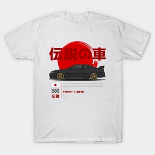 Street Tuners Black Skyline GTR R33 JDM T-Shirt